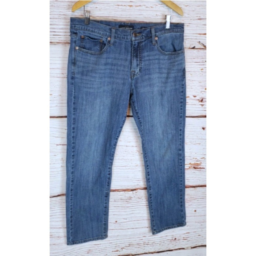 Lucky Brand 221 Straight Leg Jeans Men's Size 34/30 Blue Medium Wash